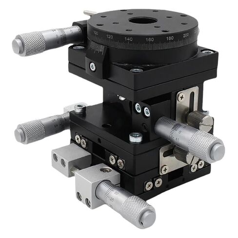 4 محور V-نوع منصة الضبط الدقيق منصة خطية يدوية XYZR محور 40*40 مللي متر LTP40-LM تحمل تعديل انزلاق الجدول 9.8N in Kuwait