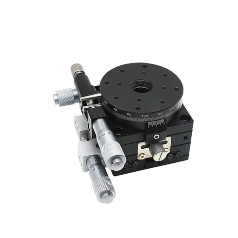 Manual Trimming Platform XYR Axis 90mm Micrometer Translation Table and Rotary Table Cross Rail LSP90-LM in Kuwait