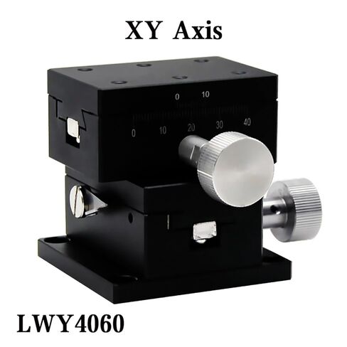 تتوافق الأخدود انزلاق الجدول XY محور LWY4060 40*60 مللي متر دليل التحول منصة مقبض تروس ضبط المنزلق دليل خطي in Kuwait