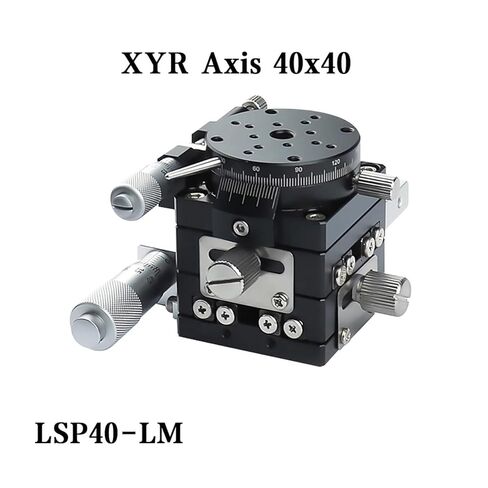 XYR Axis 40mm Micrometer Manual Trimming Platform Translation Table and Rotary Table Cross Rail LSP40-LM in Kuwait
