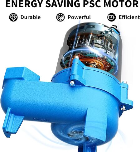 FOTING 1.5HP 9000GPH مضخة مستنقع غاطسة مياه الصرف الصحي / مضخة مياه الصرف الصحي - الثقيلة الحديد الزهر أوتوماتيكي / يدوي - مضخة الصرف الصحي 115V لحوض الحوض / السكنية / الصرف الصحي / الطابق السفلي، مضخات الصرف الصحي 2 '' NPT التفريغ in Kuwait