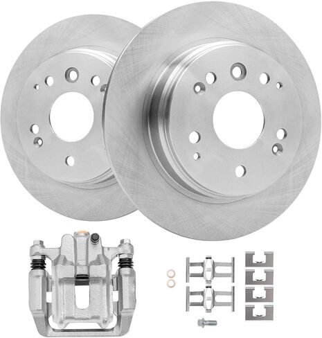 Detroit Axle - Front Brake Kit for Hyundai Sonata Tiburon Tucson Kia Sportage Optima Soul Magentis Replacement Disc Brake Rotors Ceramic Brakes Pads in Saudi Arabia