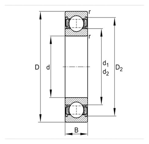 Deep Groove Ball Bearing 6326-M-J20AA in Saudi Arabia