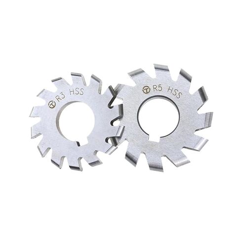 قطع طحن التروس 1 قطعة R قوس خارجي عالي السرعة من الفولاذ محدب نصف دائري ثلاثي الجوانب قاطع طحن R2 R3 R4 R5 R8 R10(R5 60X10X22T) in Kuwait