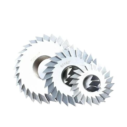 Gear Milling Cutter Gear 1pcs HSS end Mills White Steel V - Double Angle milling Cutter 30/45 90 60 Degree 60mm 100mm helical Gear for CNC Machine e(90x45degreex22hole) in Kuwait