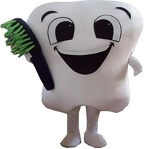 زي التميمة أسنان الأسنان للحدث الخيري ، أزياء الأسنان ، حفلة عيد الهالوين ، زي الشخصيات البالغة in Kuwait