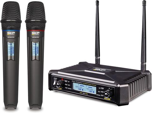 UHF -300D صوت لاسلكي رقمي - نظام ميكروفون مزدوج باليد in Saudi Arabia