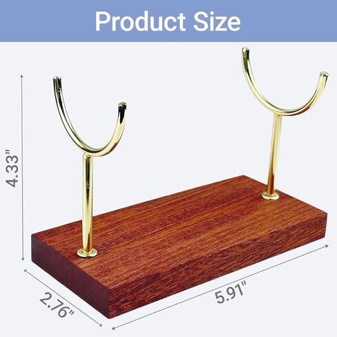 حامل HighLight Shofar مصنوع يدويًا من الخشب المعدني لقرون قرن الوعل البقري 5.91 بوصة × 2.76 بوصة × 4.33 بوصة (على شكل Y) in Kuwait