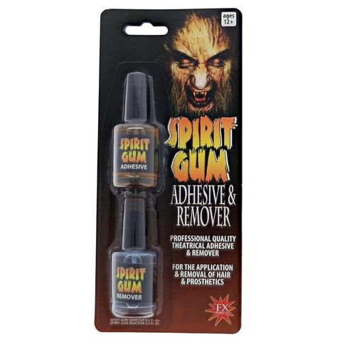 Spirit Gum Adhesive and Remover - Combo Pack of 0.5 Fl. Oz. Prosthetic Skin Adhesive & 0.5 Fl. Oz Spirit Gum Remover in Kuwait