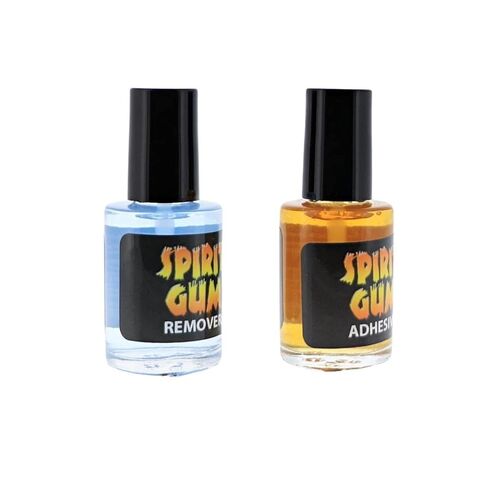 Spirit Gum Adhesive and Remover - Combo Pack of 0.5 Fl. Oz. Prosthetic Skin Adhesive & 0.5 Fl. Oz Spirit Gum Remover in Kuwait