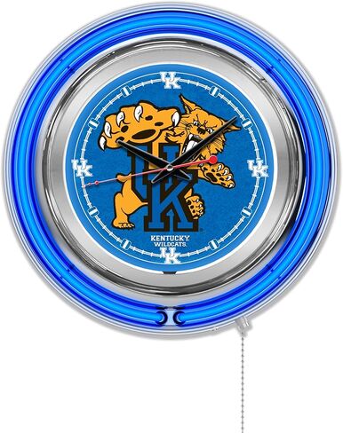 Holland Bar Stool Co. University of Kentucky (Cat) 15" Double Neon Wall Clock in Saudi Arabia
