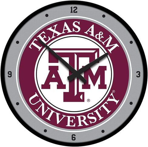 The Fan-Brand NCAA Ohio State Buckeyes: ساعة حائط قرصية حديثة - ديكور لافتة الفريق الرياضي - المنزل، النوم، المرآب، المكتب، كهف المعجبين in Kuwait