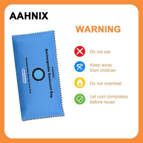 100g Rechargeable Silica Gel Packets, Moisture Absorbers for Storage Bins, Safe Dehumidifier Bags, Desiccant Packs for Closets, Cars, and Electronics in Saudi Arabia