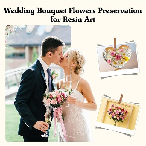 مجموعة بلورات تجفيف الزهور من جل السيليكا من أبوفكس مع صندوق تخزين سعة 5 لتر، وقفازات وقالب على شكل حب لراتنج الزهور المجففة بنفسك، واسترداد الزهور المجففة في خطوة واحدة، ومجموعة الحفاظ على الزهور لمحبي الحرف اليدوية in Kuwait