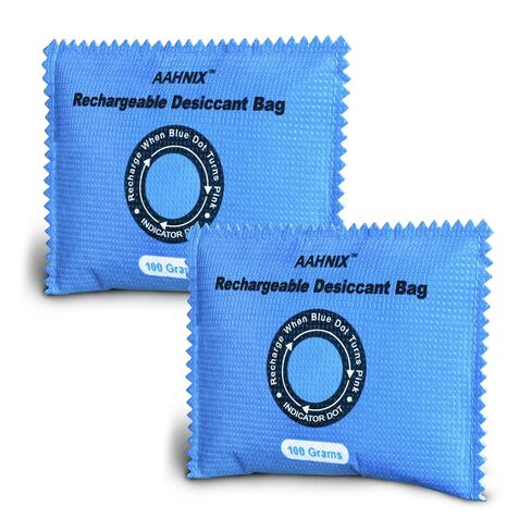 100g Rechargeable Silica Gel Packets, Moisture Absorbers for Storage Bins, Safe Dehumidifier Bags, Desiccant Packs for Closets, Cars, and Electronics in Saudi Arabia