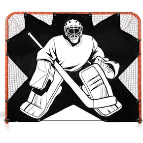 Hockey Net Targets 54x44 in Durable 7 Hole PVC Portable Design - Improve Shooting Accuracy Simulate Real Matches - for Ice Rink Training Goalie Coaches Players in Kuwait