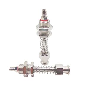 (2PCS) 2.36 inch(60mm) Vacuum Suction Cup Buffer Rod for Industrial Automation, M12 Threaded Pneumatic Holder, 6mm Air Inlet, Shock Absorbing Connector for Robot Arms in Kuwait