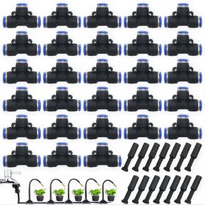 مجموعة تركيبات تعمل بالهواء المضغوط 42 قطعة، مجموعة موصلات ملائمة للدفع تتضمن تركيبات توصيل سريعة على شكل حرف T، قابس خانق لتركيبات الدفع الملائمة، لأدوات هوائية مقاس 8 مم in Kuwait