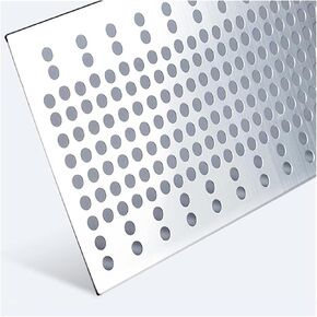 304 Stainless Steel Perforated Plate - 10mm Hole Diameter, Easy to Install, Leak-Proof Metal Sheets for Safety Fall Prevention, Durable Window Pads for Home & Industrial Use in Kuwait