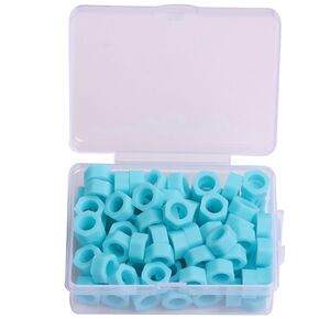 100Pcs Dental Code Rings Orthodontic Silicone Ring Autoclavable Code Mixed Color Instrument Large Small (Large size 6mm) in Kuwait
