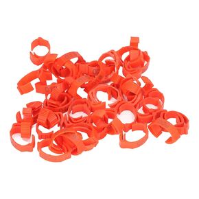 Foot Tag Clips Bird Ring Leg Bands, Chicken Leg Rings Pack of 50 Retractable Numbered 1-50 Plastic for Ducks Geese Poultry in Kuwait