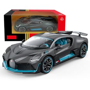نموذج سيارات مصبوب بمقياس 1:43 لسيارة بوجاتي ديفو، سيارات لعبة معدنية مصبوبة من سبائك الزنك مع عجلات مجانية للأولاد والبنات هدية للأطفال، رمادي in Kuwait