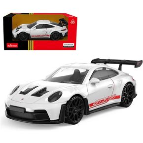 نموذج سيارات مصبوب بمقياس 1:43 لسيارة بورش 911 GT3 RS، لعبة سيارات معدنية مصبوبة مع عجلات مجانية هدية للأولاد والبنات والأطفال، أصفر in Kuwait