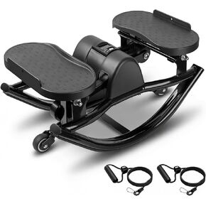 Steppers for Exercise at Home, Stepper Exercise Machine with 300 lbs Weight Capacity Abs Workout for Slim Waist and Core Ab Exercise, Noiseless Home Gym Equipment for Women Men in Kuwait