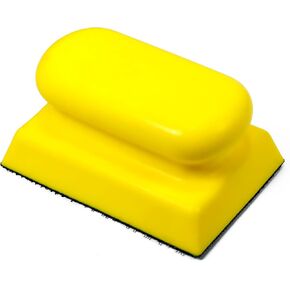 Hook and Loop Hand Sanding Block - 10cm x 7cm Reusable Sanding Sponge Holder for Wood Furniture Restoration, Arts, Crafts & Drywall Smoothing in Kuwait