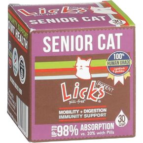 Senior Cat - Joint Support & Digestion Supplement for Senior Cats - Immunity Vitamins & Heart Health Supplements for Older Cats - Gel Packets - 30 Use in Kuwait
