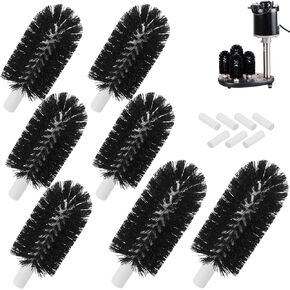 BRS-1722 Glass Washer Replacement Brush Set for Bar Ma-id Glass Washers, Including 5 x Brushes (6 inch) and 2 x Brushes (7.5 inch) Replaces SS-100, SS-101, A-200, A-205 in Kuwait