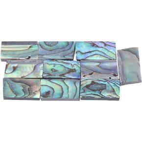 10Pcs Guitars Inlay Material,Abalone Shell Inlay Material Sheet Fretboard for Guitar Fretboard, Mosaic Art and Jewelry Design in Kuwait