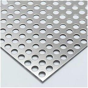 Perforated Metal Sheet with Holes - Heavy-Duty, Includes Ties & Gloves for Secure Installation, Perfect for DIY Projects & Industrial Use, Durable, Versatile, Easy to Install in Kuwait
