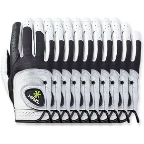 قفازات الجولف للسيدات من HIRZL Trust Control 2.0 - قفاز الجولف للسيدات لجميع الأحوال الجوية (أبيض/أسود) | كف جلد الكنغر | كابريتا جلد بظهر خلفي | موثوق به من قبل الايجابيات | خالٍ من العرق، قبضة مطلقة (عبوة من 10 قطع) in Kuwait