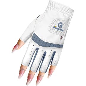 Womens Fingerless Golf Glove Left Hand 1 Pack, Breathable Ladies Summer Half Finger Golf Glove with Non-Slip Grip for Women Golfers in Kuwait