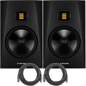 حزمة شاشة استوديو ADAM Audio AMS-T8V T8V مقاس 8 بوصات باللون الأسود مع كابل OnStage بطول 25 قدمًا XLR 2 حزمة in Kuwait