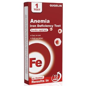Iron Deficiency Test Kits: 1 Packs Iron Level Test Result in 15 Mins (1) in Kuwait
