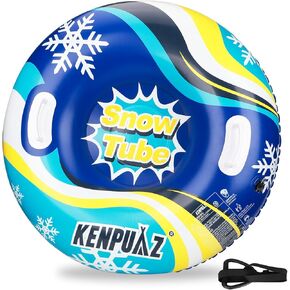 أنابيب ثلج قابلة للنفخ للبالغين والأطفال - زلاجات ثلجية شتوية شديدة التحمل بمقبضين، وحبال سحب وصمامات إطلاق الهواء السريع لأنابيب الثلج، والتزحلق والرياضات الشتوية in Kuwait
