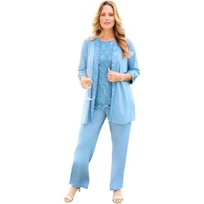 كاثرينز نساء زائد الحجم من 3 قطع بدلة الدانتيل بانت in Kuwait