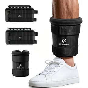 أوزان الكاحل قابلة للتعديل 1-8/15 رطل، زوج واحد، أوزان الساق للرجال والنساء مع ألواح فولاذية قابلة للإزالة، أوزان الكاحل للمشي والجري واليوجا والسباحة وصالة الألعاب الرياضية المنزلية والتدريب على إعادة التأهيل in Kuwait