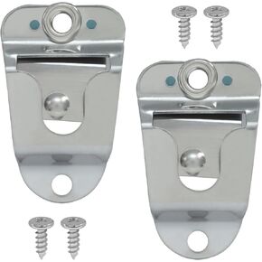 2Pcs Durable Metal Microphone Holders, CB Mic Hanger Clip Microphone Clip, Hook with Screws for Kenwood Mobile Radio in Kuwait
