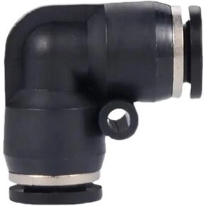 8 مللي متر OD أنبوب الكوع الكهروضوئي الزاوية اليمنى طريقتان تركيب هوائي دفع سريع الإصدار لتوصيل ضاغط الهواء البلاستيكي (النحاس الكهروضوئي) in Kuwait