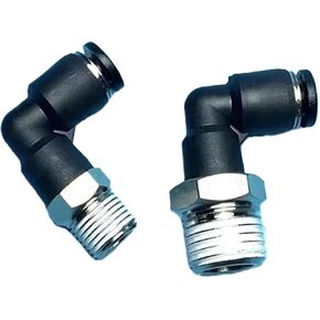 هوائي موصل سريع بوصة أنابيب هواء 1/4 "5/16" 3/8 "1/2" PL خيط خارجي BSPT1/8 1/4 3/8 1/2 مفاصل توصيل الانابيب PL1/4-02(PL 5l16-PT1l4) in Kuwait