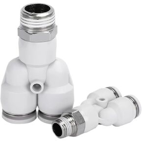 PB PD PX M5 1/8" 1/4" 3/8" 1/2" BSPT ذكر - 16 مم OD أنبوب T 3 طرق دفع هوائي لتوصيل ضاغط التحرير السريع (PX، 16MM_M5) in Kuwait
