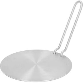 Heat Diffuser Induction Plate 17.5cm 6.9in Stainless Steel Induction Cooker Adapter with Handle for Gas Stove Ceramic Pot in Kuwait