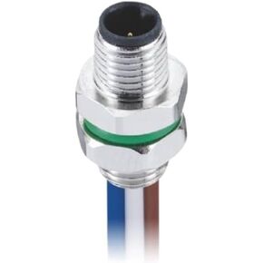 موصل M5 3Pin A-Code نهاية لوحة مقبس ذكر قفل خلفي مع سلك موصل مقاوم للمياه in Kuwait