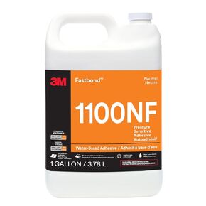 3M Fastbond Foam Adhesive 1100NF, Neutral, 1 Gallon - Water-Based Contact Adhesive for Foam, Fabric, Wood, Medium Tack with High Temperature Resistance in Kuwait