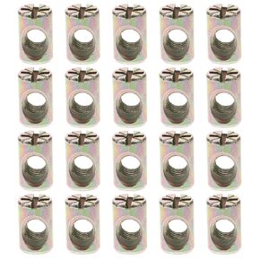 Luxshiny 20pcs Cross Dowel Slotted Barrel Nuts Furniture Hardware Replacement Kit Zinc Alloy Connecting Accessories for Beds Cribs Tables Chairs in Kuwait