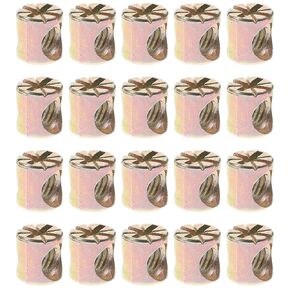 Garneck 20pcs Barrel Nuts Cross Dowel Slotted Hardware Kit for Beds Cribs Furniture Assembly Sturdy Replacement Spare Parts in Kuwait