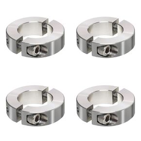 3/4" Bore Double Split Clamp-On Shaft Collars, 4 Pack 304 Stainless Steel 1-1/2" OD x 1/2" Width H7 Tolerance for CNC Machines Linear Rails in Kuwait